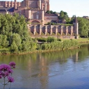 Tourism in the Tarn; Sainte Cécile Cathedral, from Domaine Vayssette